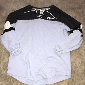 PINK varsity long sleeve. VICTORIAS SECRET